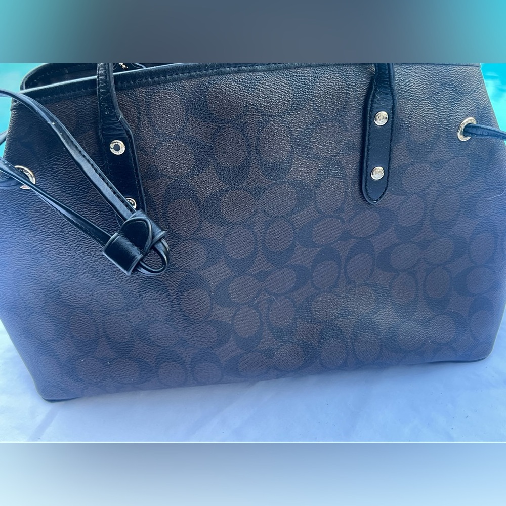 COACH Authentic Tote Signature Brown & Dark Brown